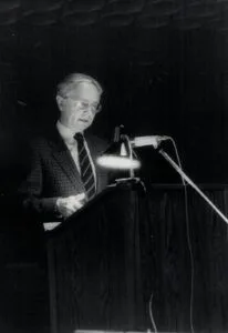 Josef J. Menzel bei der Studientagung 1982 in Benediktbeuern