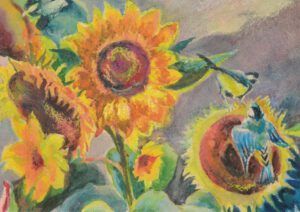 B2 Walter Eberhard Loch Sonnenblumen