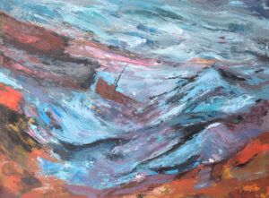 Gerda Stryi: Schiff im Sturm, © Schmelz Fotodesign