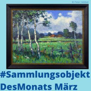 03_VonDerSKWS_Sammlungsobjekt3-min Das Sammlungsobjekt des ersten Frühlingsmonats ist eine Arbeit des Künstlers Werner Respondek (*1914 in Breslau, †1993 in Lübeck), die eine norddeutsche Landschaft zeigt. Der Niederschlesier studierte von 1940–1945 an der Kunsthochschule Bremen und lebte seit der Flucht aus Schlesien in Lübeck. In den 1990er Jahren zeigte die SKWS eine Schau unter dem Titel „Werner Respondek 1914–1993“.